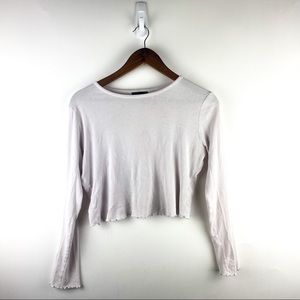 Top shop Sz 8 White Long Sleeve